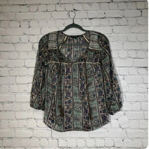 American Eagle Flowy Patterned Top, Size Small, Good Condition